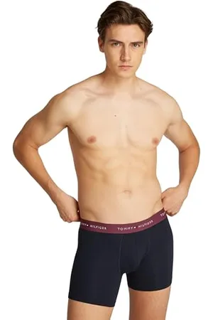 Tommy Hilfiger Men 3P Boxer Brief Wb UM0UM02765 Purple (Heritage Plum/Unity Blue/White) S