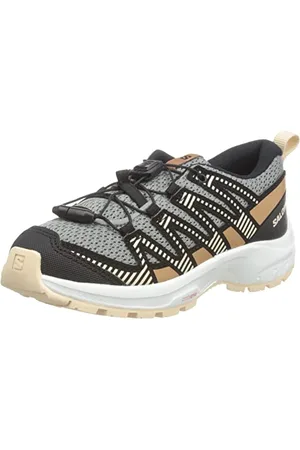 Salomon XA Pro V8 Kinder Outdoor-Schuhe, Präzise Passform, Grip in jedem Gelände, Sportlicher Look, Monument, 34