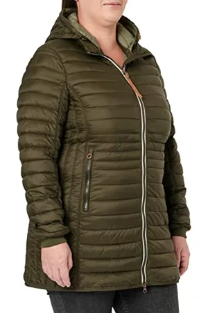 Camel Active Damen Leichter Wasserabweisende Steppmantel mit Abnehmbarer Kapuze Jacket, , 38