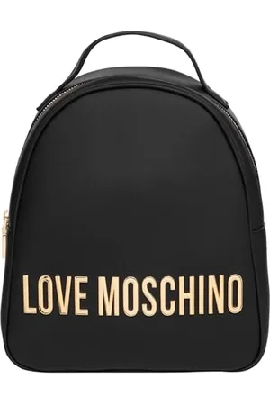 Moschino Damen maxi lettering Rucksack black