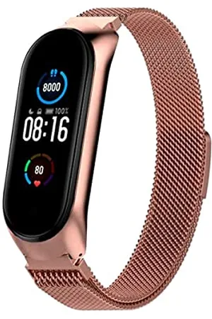 COOL Armband für Xiaomi Mi Band 5 / Mi Band 6 / Amazfit Band 5 Metall Roségold, Einheitsgröße, Metall, 0