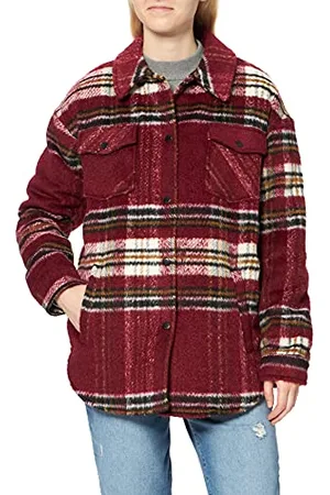 Noisy May Damen NMLULU L/S Jacket NOOS Jacke, /Checks:Amethyst Orchid Partridge Nomad, S