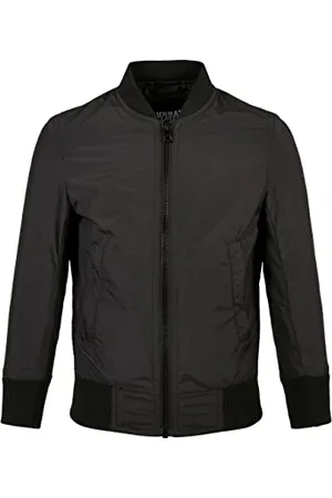 Urban classics Mädchen UCK1217-Girls Light Bomber Jacket Jacke, Black, 134/140