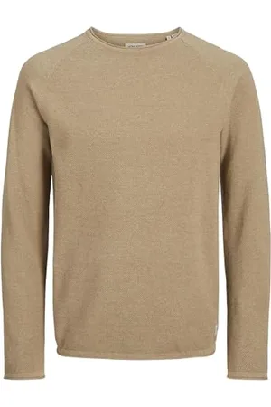 JACK & JONES Male Strickpullover Einfarbig Strickpullover