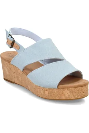 TOMS Damen Claudine Keilsandale, Pastellblau, 41 EU