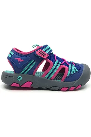 KangaROOS K-Trek Trail Sandale, Midnight Blue/Fandango pink, 29 EU