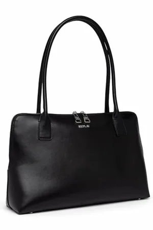 Replay Damen Schultertasche mit Innentasche, Schwarz (Black 0098), Onesize