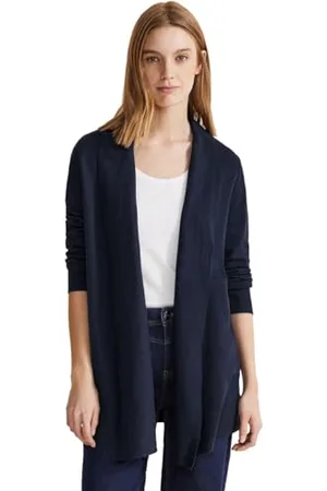 Street one Damen Strickjacke mit Schalkragen, , 38