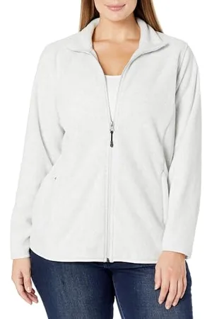 Amazon Damen Weiche Polarfleece-Jacke mit durchgehendem Reißverschluss in klassischer Passform (erhältlich in Übergrößen), , XL