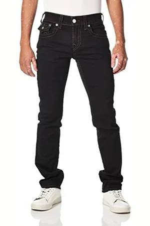 True Religion Herren Ricky Big T Straight Leg with Back Flap Pockets Jeans, , 40W / 34L