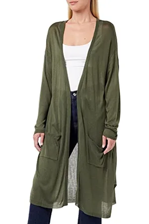 Kaffe Strickjacke KCsandy Damen Strickjacke Lang Cardigan Große Größen Langarm L