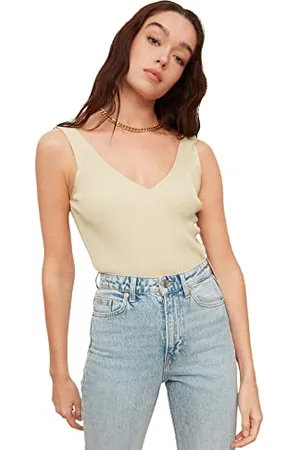 Trendyol Damen Gebreide met hanger. Blouse, , XS EU