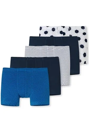 Schiesser Jungen 5 Pack Boxershort Unterhosen - 95/5 Organic Bio Baumwolle Größe 92 Bis 140 Unterwäsche, , 128 EU
