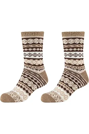 Camano 1102049000 - Damen cosy Kuschel double layer winter Socken 2 Paar, , Größe 35/38