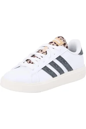 adidas Damen Grand Court Base 2.0 Shoes Schuhe, Cloud White/Carbon/Magic beige, 44 EU