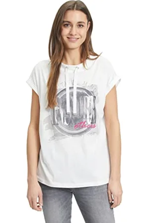 Cartoon Damen Printshirt mit Kragen ,42