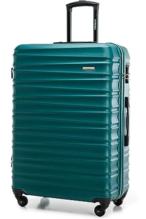 Wittchen Reisekoffer Groß Rollkoffer Trolley Großer Koffer Check-In Gepäck Hartschale aus ABS mit 4 Spinner-Rollen Zahlenschloss Teleskopgriff Groove Line Größe L