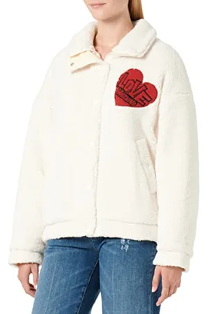 Moschino Damen in Eco Teddy Fur Jacket, , 40 EU