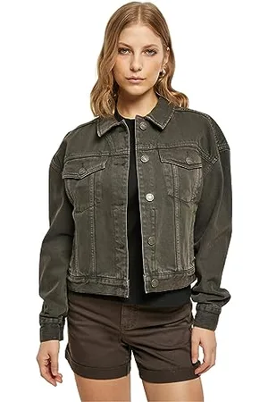 Urban classics Damen TB5490-Ladies Oversized Colored Denim Jacket Jacke, , L