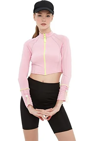 Trendyol Damen Sports Bluse Blouse, Pink, M