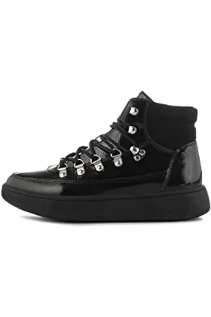 Woden Damen Stiefelette Iris Full Patent, Black, 36