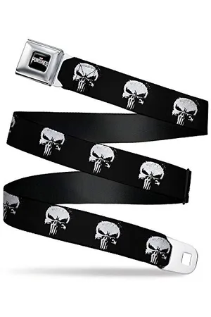 Buckle Herren Gurtschnalle Punisher 2017 Serie Icon schwarz weiß 24 bis 38 Zoll Gürtel, , 1.5" Wide-24-38 Inches in Length