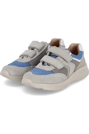 Bisgaard Jungen Low Sneaker Yuki Blau- Leder-Textil-Mix, Größe:31, Farbauswahl: -Kombi