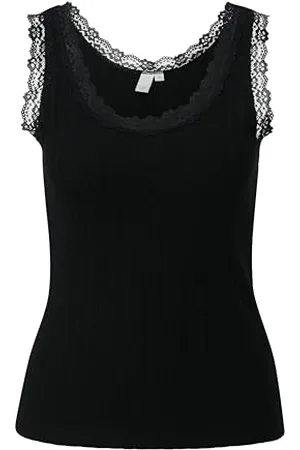 QS by s.Oliver Damen 2144173 Top mit Rippstruktur, , L