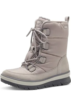 Jana Damen Winterstiefeletten zum Schnüren Wasserabweisend Vegan, Beige , 41 EU