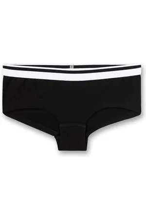 Sanetta Mädchen-Cutbrief Schwarz | Hochwertige und nachhaltige Unterhose für Mädchen aus Baumwolle. Unterwäsche für Mädchen 176