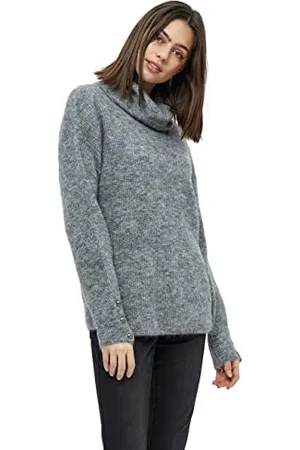 DESIRES Damen Juna Rollkragen Grau Xs