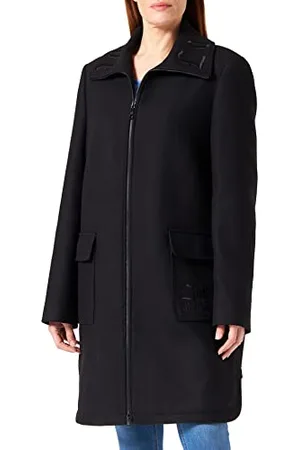 Moschino Damen Gothic Love Embroideries On The Collar coat, , 48 EU