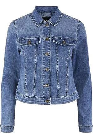 Pieces® Damen Pcoia Ls DNM Jacket Mb Noos Bc, , L