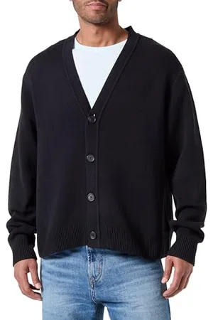JACK & JONES Herren Jorrino Knit Cardigan Blk Strickjacke, , L