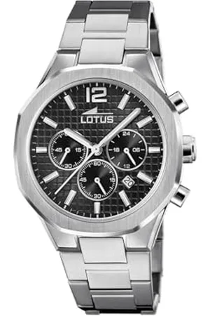 Lotus Herren Chronograph Excellent in der Farbe mit Edelstahlarmband, Gehäusedurchmesser: 41,8mm, 18847/3