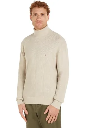 Tommy Hilfiger Structure ROLL Neck Kurzarm Polo Herren, , XXL