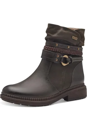 Jana Damen Stiefeletten ohne Absatz Wasserabweisend Vegan, Grün , 42 EU