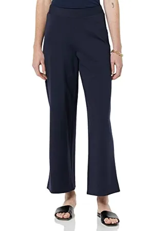 Amazon Damen Kurz geschnittene Schlupfhose mit weitem Bein, , XS