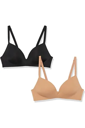 Amazon Damen Leicht gefütterter; bügelloser BH, 2er-Pack, , 90E