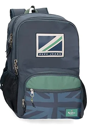 Pepe Jeans Tom Schulrucksack mit zwei Fächern, 15,6 Zoll, , 33 x 46 x 17 cm, Polyester, 25,81 l