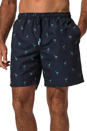 JP 1880 Herren Badeshorts, Minimal-Print, 20cm Badehosen, , 8XL EU