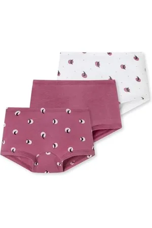 Schiesser Mädchen 3 Pack Shorts hohe Passform-95/5 Organic Bio Baumwolle-Größe 140 Unterwäsche, , 92