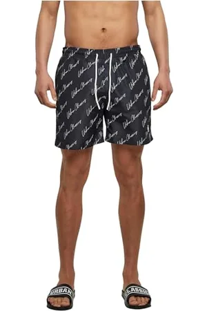 Urban classics Herren Badehose Pattern Swim Shorts, Badehose für Männer mit Pattern, , 4XL