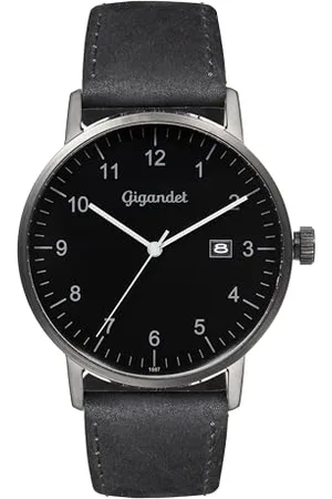 Gigandet Herren Analog Japanisches Quarzwerk Uhr mit Leder Armband 4VNAG26NE/004