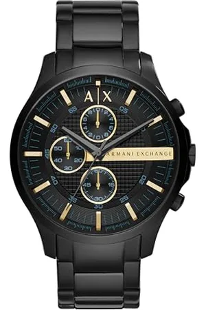 Armani Exchange Watch For Men, Chronograph Movement and 46mm Case Size with Stainless steel, Leather or Silicone strap