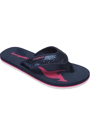 KangaROOS Damen K-BW Maya Sandale, dk Navy/Daisy pink, 40 EU