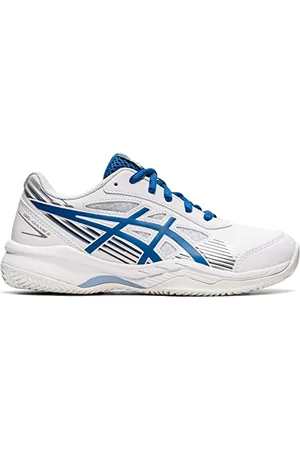 Asics Gel-Game 8 GS Clay/OC Sneaker, White/Lake Drive, 39 EU
