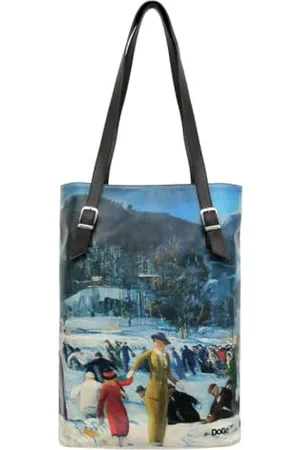 Dogo Vegane Damen Schultertaschen Umhängetaschen Tall Bag - Brush Strokes