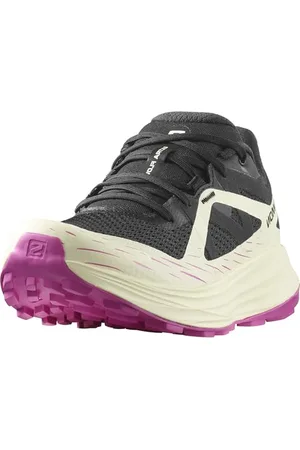 Salomon Ultra Flow Damen Trail-Laufschuhe, Outdoor-bereit, Dämpfung von der Straße bis auf die Trails, Gemischtes Gelände, Black, 44