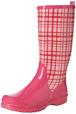 Playshoes Trendiger Damen Karo Gummistiefel, , 37 EU